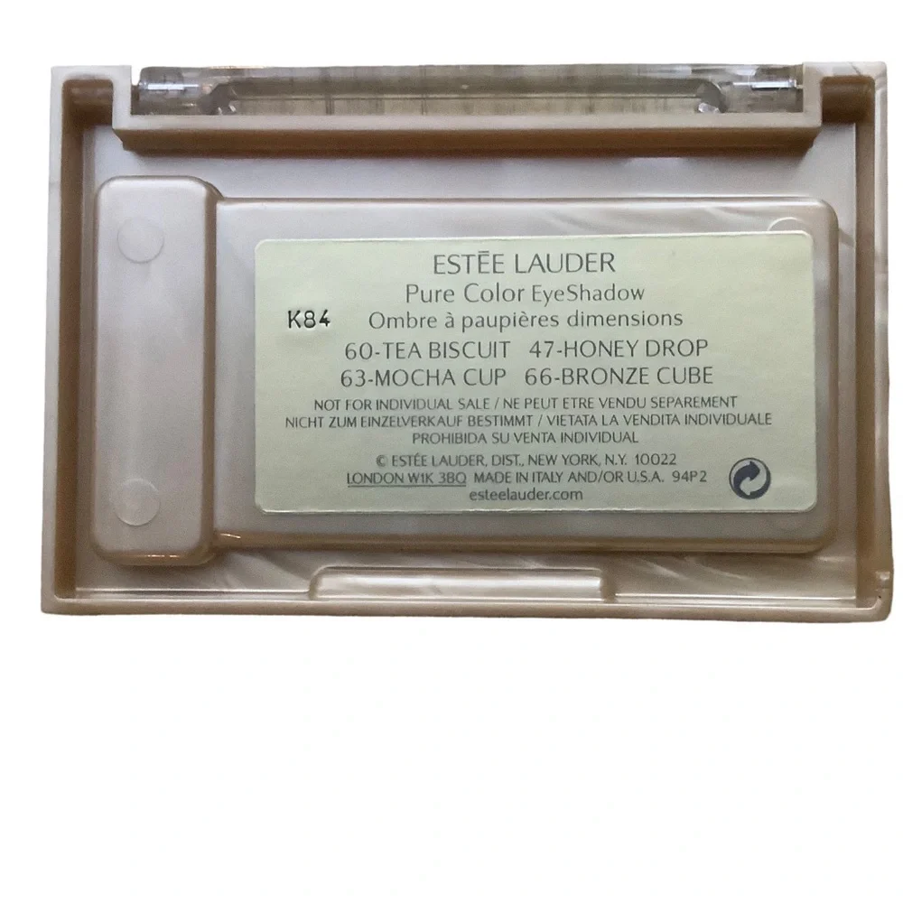 Estée Lauder pure color eyeshadow set tea biscuit,honey drop,mocha clip,bronze